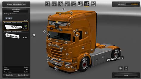 P8 Accessories 1 1 2 For Rjls Scania Euro Truck Simulator2 Mods