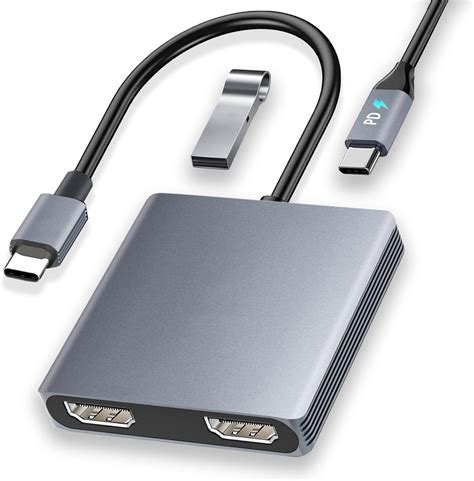 Amazon co jp USB C HDMI 変換アダプタ 4K 60Hz 2 in 1 USB Type C デュアル HDMI ハブ