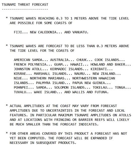 Earthquake Report Loyalty Islands Jay Patton Online