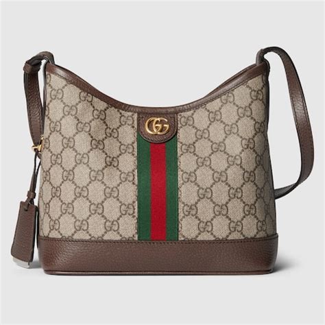 Ophidia GG Small Shoulder Bag In Beige And Ebony GG Supreme GUCCI Canada