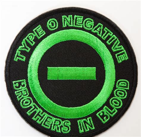 Type O Negative Patch Inch Brothers In Blood Embroidered