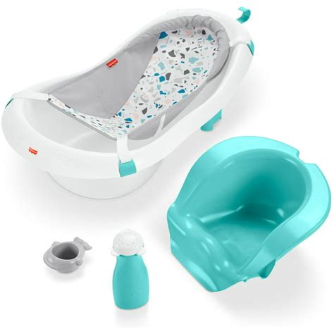 Fisher Price 4 In 1 Sling N Seat Baby Bath Tub Ocean Sands Walmart