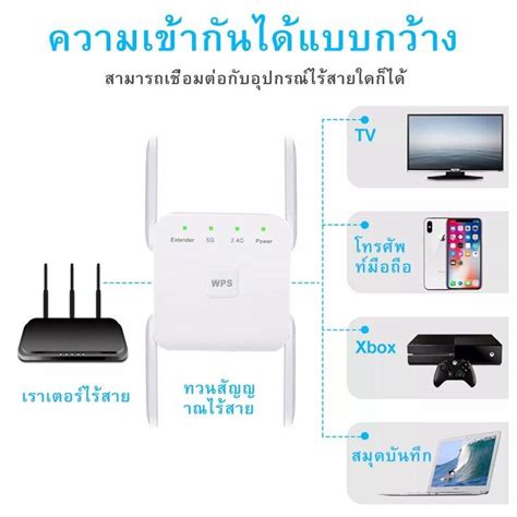 Wifi Repeater 1200mbps 5g 2 4g ตัวปล่อยสัญญาwifi 300mbps1200mbps ไร้สาย Wifi ตัวขยายสัญญาณ 5ghz