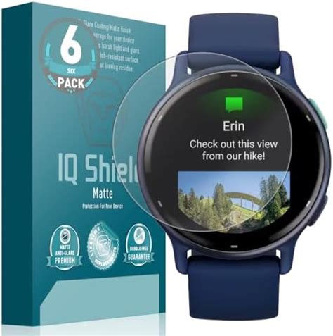 Amazon Iqshield Screen Protector Compatible With Garmin Vivoactive