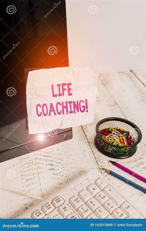 Signo De Texto Que Muestra Coaching Life Foto Conceptual Utilizada Para