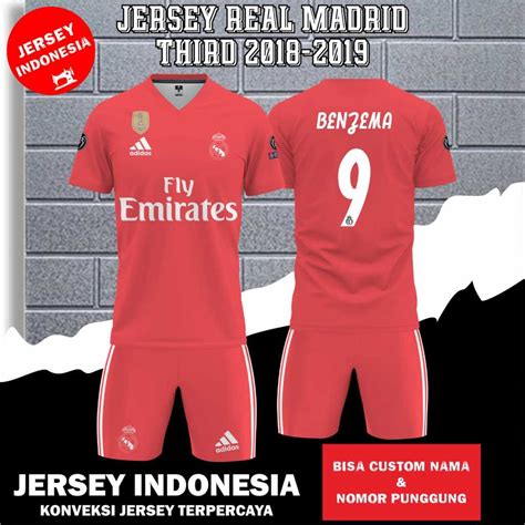 Jual Jersey Sepak Bola REALL MADRID THIRD 2018 2019 Liga Champions