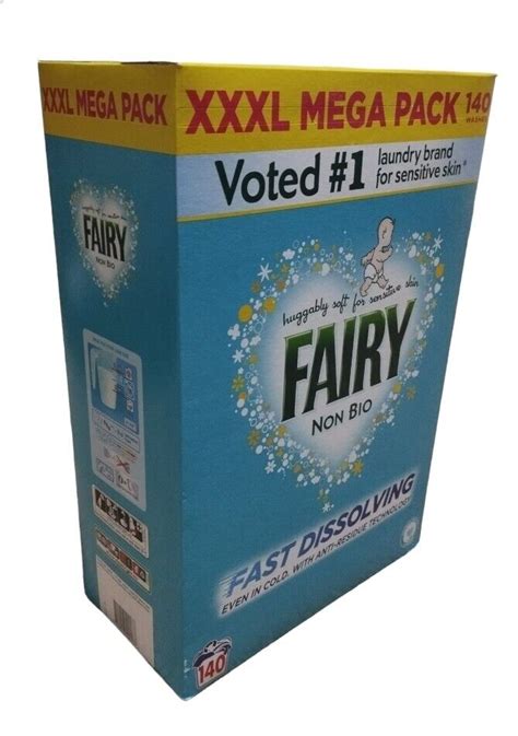 Fairy Non Bio Laundry Powder For Sensitive Skin 140 Washes For Sale