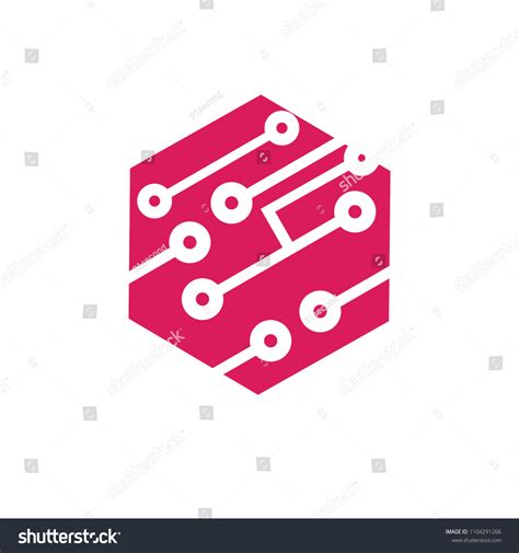 Technology Logo Computer Data Related Business Stock Vector Royalty