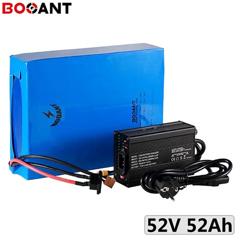 52v 50ah 40ah 30ah 20ah Electric Bike Battery For 48v 1000w 2000w Motor Kits 52v Electric