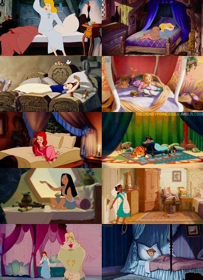 Disney Princesses And Wendy In Bed Disney Pixar Arte Disney Disney