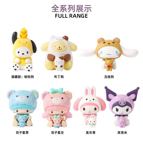 Miniso X Sanrio Characters Hugging Buddy Series Ace Cards And Collectibles