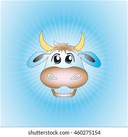 Smiling Cow Vector Logo Icon Stock Vector (Royalty Free) 460275154 ...