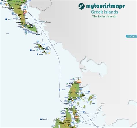 Mytouristmaps Interactive Tourist Map Of Ionian Islands