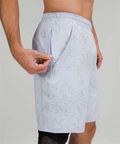 Lululemon Pace Breaker Lined Short Gravel Dust Pastel Blue Multi