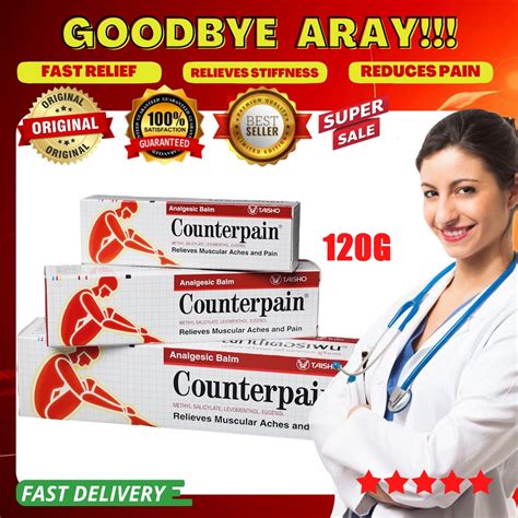 Jual TAISHO Counterpain Cream 120gr Thailand Hot Krim Analgesic Untuk