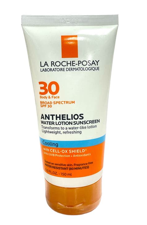 La Roche Posay Anthelios Water Lotion Sunscreen Cooling Spf 30 Body And Glam Cosmetics