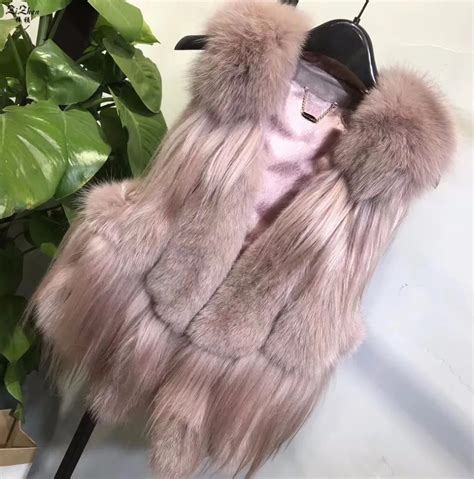 Aliexpress Buy Winter Genuine Fox Fur Vest Women S Full Pelt