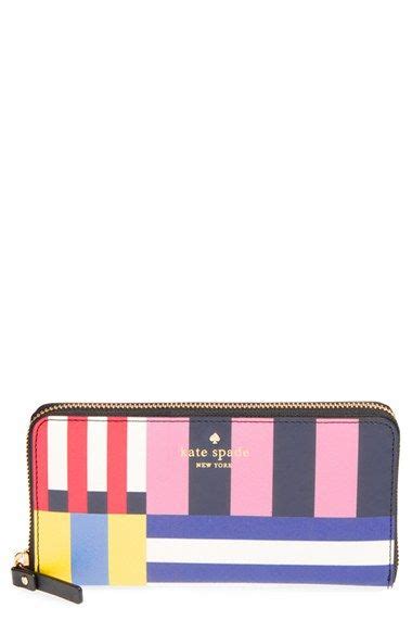 Kate Spade New York Cedar Street Lacey Stripe Zip Around Wallet Nordstrom