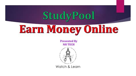 Studypool Earn Money Online Application Procedure Review Youtube