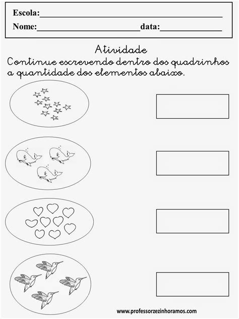 Atividades de Matemática ~ Atividades para Jardim