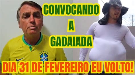 Falando Manso Bolsonaro Convoca A Gadaiada Para Dia Na Paulista