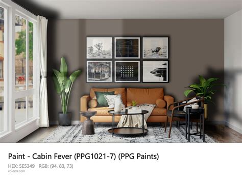 PPG Paints Cabin Fever PPG1021 7 Paint Color Codes Similar Paints