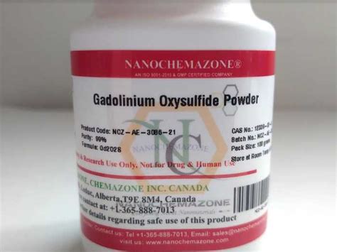 Gadolinium Oxysulfide Powder Low Price Nanochemazone