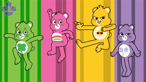 314832 Safe Artist Mrstheartist Cheer Bear Care Bears Funshine Bear Care Bears Good