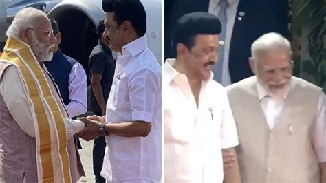 PM Modi Helps Tamil Nadu CM MK Stalin As He Stumbles On His Way To