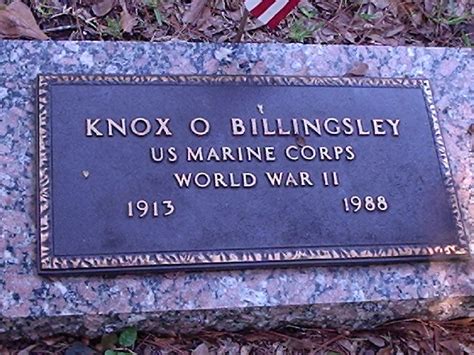 Knox Oscar Billingsley 1913 1988 Homenaje De Find A Grave