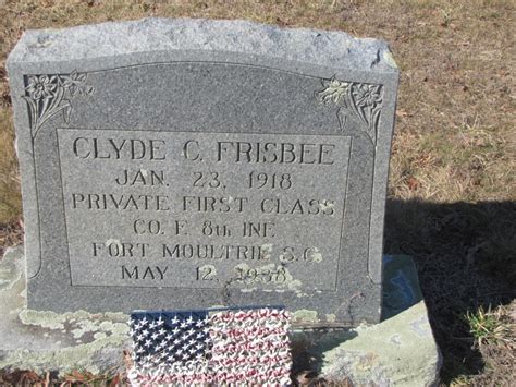 Clyde C Frisbee 1918 1938 Find A Grave Memorial