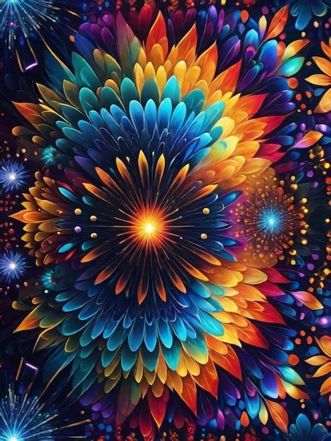 Fondo De Mandalas De Colores Foto Premium