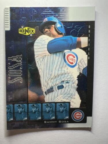 Sammy Sosa Upper Deck Ionix Card Mlb Chicago Cubs Ebay