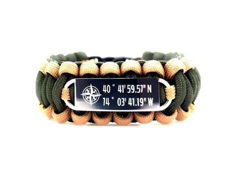 Pulsera De Paracord Personalizada Con Etiqueta De Identificaci N De