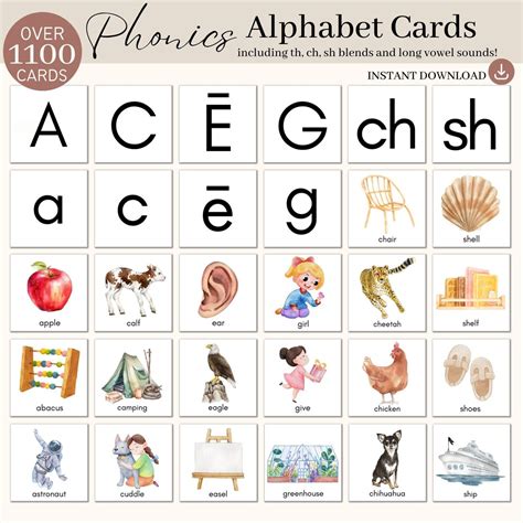 Alphabet Printable Flash Cards, Phonics Montessori Letter Tray ...