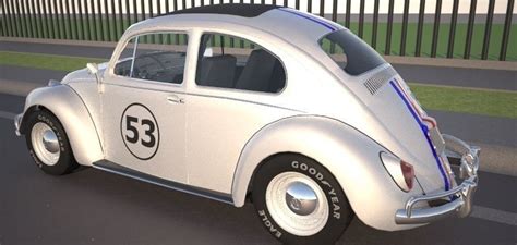 VW Beetle Herbie 1963 3D Model CGTrader