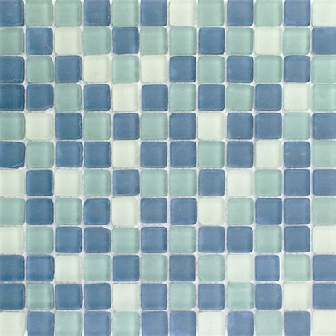 Coastal Seaside Squares Beached Frosted Glass Tile Glass Tile Mosaic Glass Glass Tile Pattern