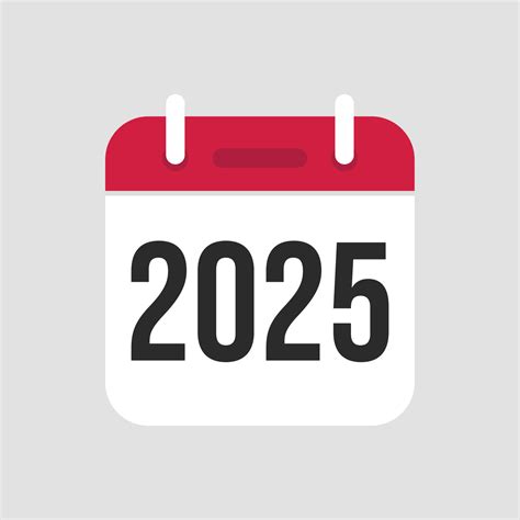 2025 Calendar icon symbol vector. 14295739 Vector Art at Vecteezy
