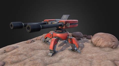 Realistic Torbjorn Turret D Model By Vinnyhaw Feb Fb Sketchfab