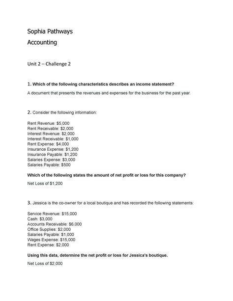 Acc Unit Challenge Sophia Pathways Accounting Unit