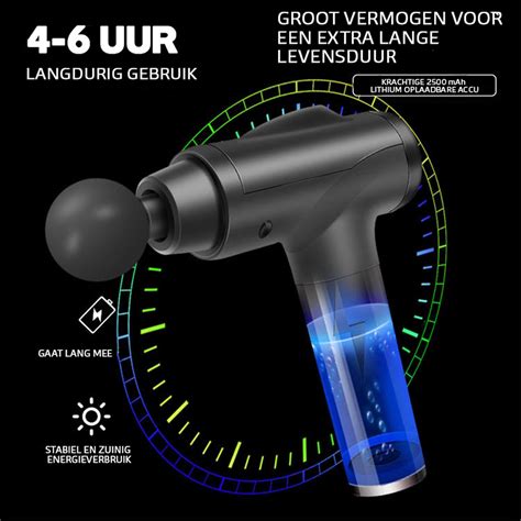 Massage Gun Sport En Relax Massage Professioneel Apparaat 30 Standen Inclusief