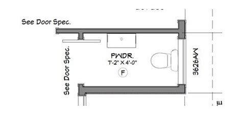 Powder Room Floor Plan