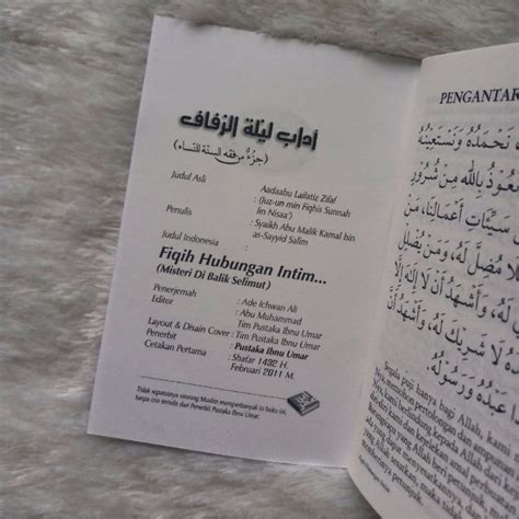 Buku Saku Fiqih Hubungan Intim Misteri Di Balik Selimut