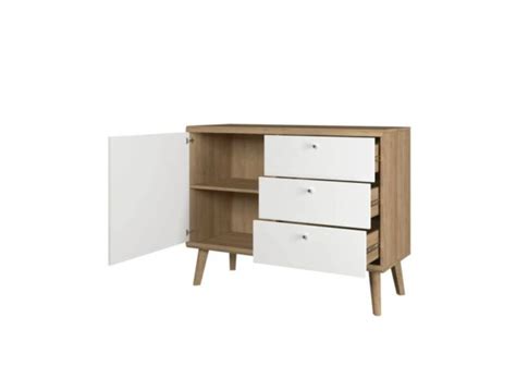 Prysk Buffet Scandinave Porte Et Tiroirs Monalia Fr Prix