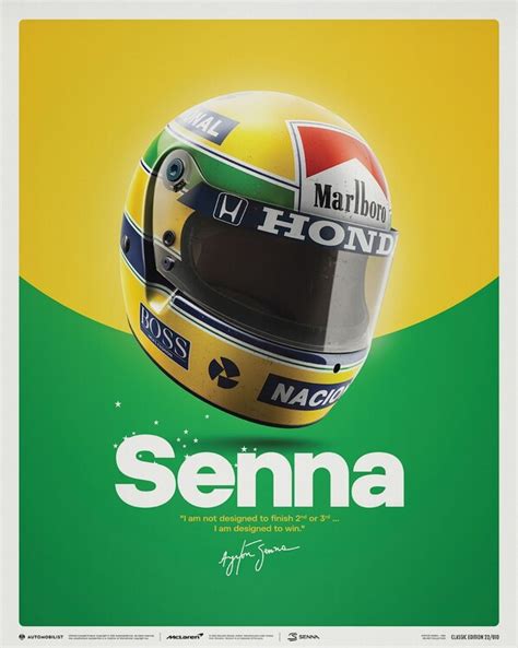 Art Print Ayrton Senna Helmet San Marino Gp 1988 Posters Wall