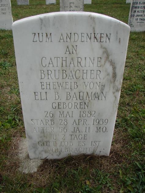 Catharine Brubacher Bauman 1882 1939 Memorial Find A Grave