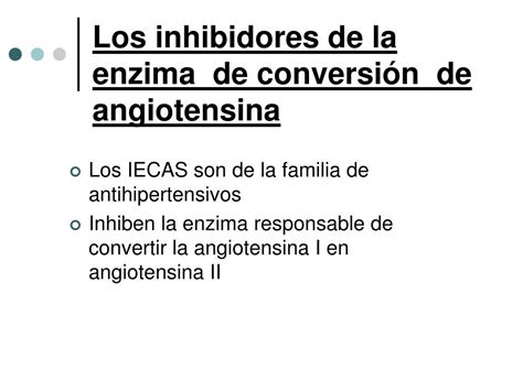 Ppt Los Betabloqueantes Y Los Inhibidores De La Enzima De Conversión