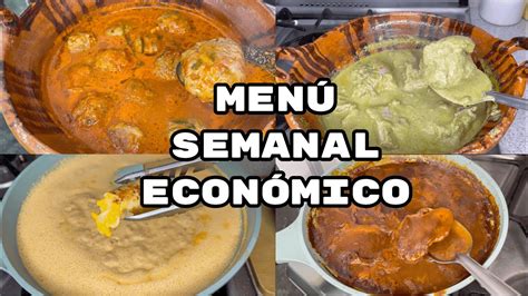 Men Semanal Econ Mico Con Pesos Fabi Cea Youtube