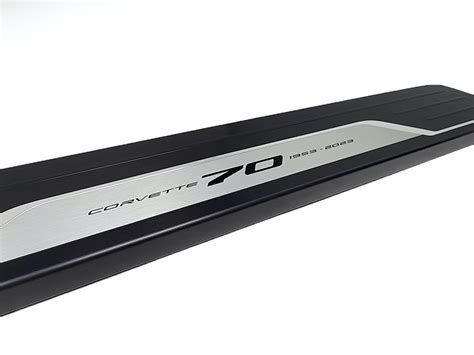 2020 2024 C8 Corvette 70th Anniversary Door Sill Plates