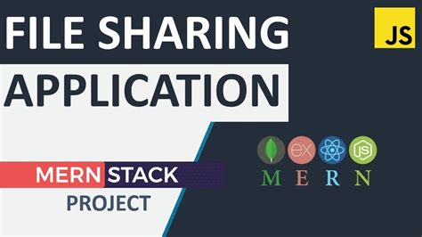 File Sharing Application MERN Stack React Node Express MongoDB